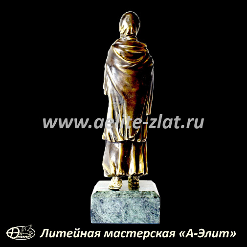 Святая Блаженная Ксения Петербургская, бронзовая статуэтка.