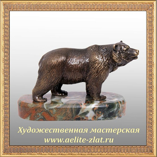 Письменный набор с печатью Медведь лауреат