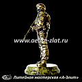 Памятный подарок военному, бронзовая статуэтка солдат.
