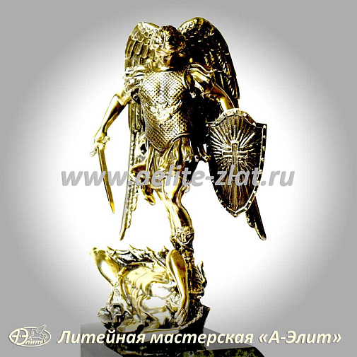 Архангел Михаил, статуэтка из бронзы.