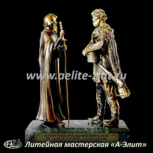 Статуэтка Благословление, Дмитрий Донской и Сергий Радонежский