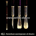 Бронзовая ложка для обуви птица феникс длинная