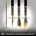 Бронзовая ложка для обуви лев король длинная