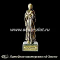 Святая Блаженная Ксения Петербургская, бронзовая статуэтка.