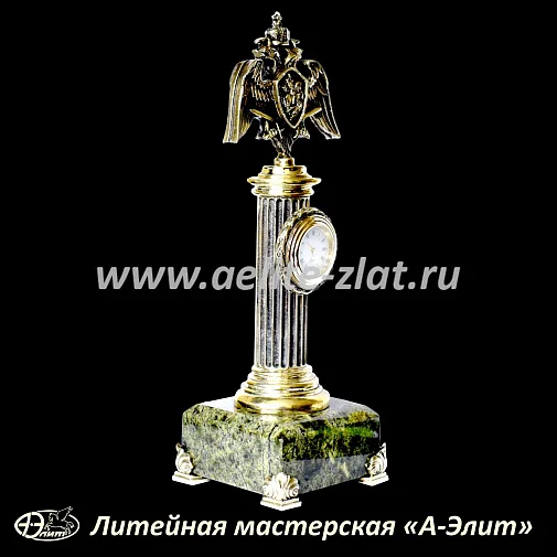 Бронзовые часы Росгвардия