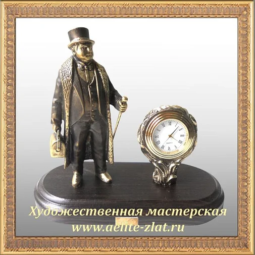 Письменный набор с печатью Сова банкир