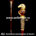 Бронзовая ложка для обуви орел генерал длинная