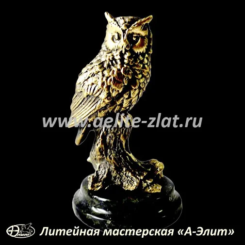 Статуэтка Сова на ветке малая