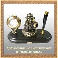 Письменный набор с печатью Сова энергетик