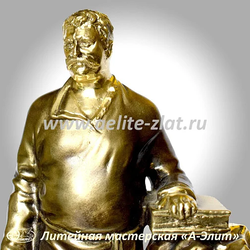 Бронзовая статуэтка Верещагин. "Я мзду не беру- мне за Державу обидно"