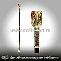 Бронзовая ложка для обуви слон длинная