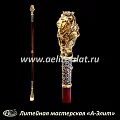 Бронзовая ложка для обуви лев король длинная
