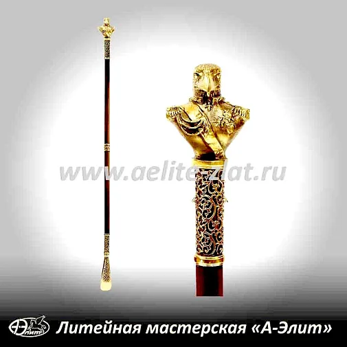 Бронзовая ложка для обуви орел генерал длинная
