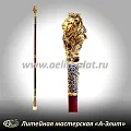 Бронзовая ложка для обуви лев король длинная