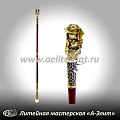 Бронзовая ложка для обуви такса длинная