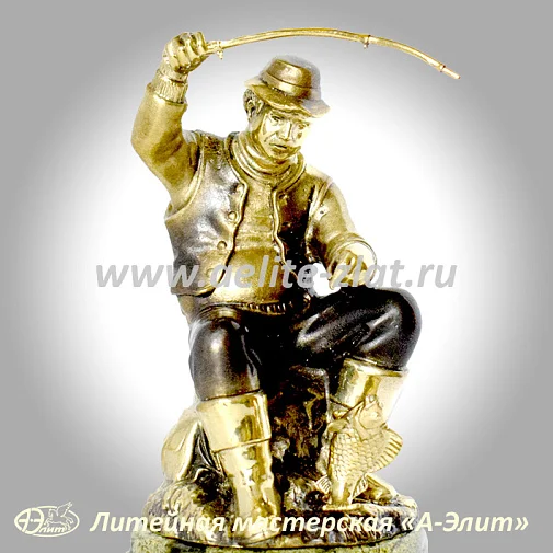 Статуэтка Рыбак с удочкой