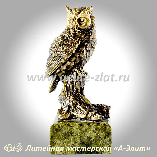 Статуэтка Сова на ветке малая