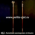 Бронзовая ложка для обуви птица феникс длинная