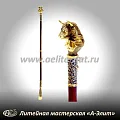 Бронзовая ложка для обуви бык чемпион длинная