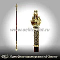 Бронзовая ложка для обуви конь в пальто длинная