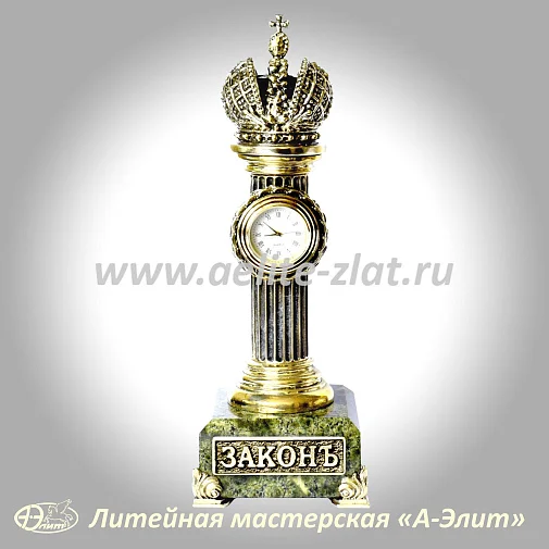 Бронзовые часы Столп Закона