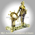 Бронзовые часы Петр I