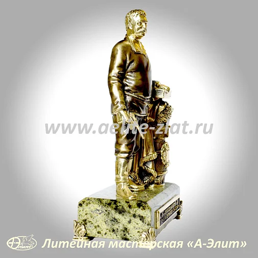 Бронзовая статуэтка Верещагин. "Я мзду не беру- мне за Державу обидно"