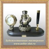  Письменный набор с печатью Сова банкир