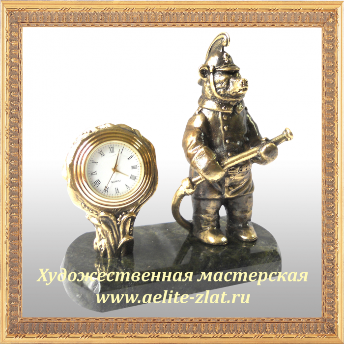 Часы Пожарный (Медведь). Часы Пожарный (Медведь)