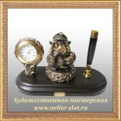  Письменный набор с печатью Сова сыщик