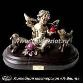  Статуэтка Ангел с овечкой и козленком