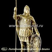 Бронзовые статуэтки православных святых Святой Александр Невский, статуэтка из бронзы.