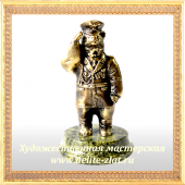 Статуэтки профессии людей гражданских и военных Статуэтка Офицер (Медведь)