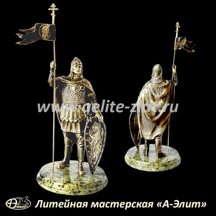 Святой Александр Невский, статуэтка из бронзы.. Святой Александр Невский, статуэтка из бронзы.