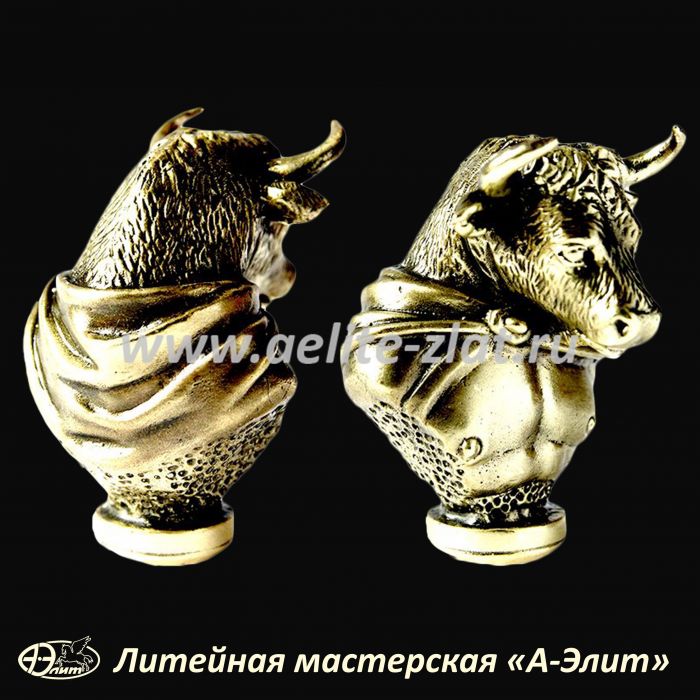 Ложка для обуви Бык чемпион (бюст). Ложка для обуви Бык чемпион (бюст)