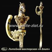  Бронзовая ложка для обуви Конь офицер