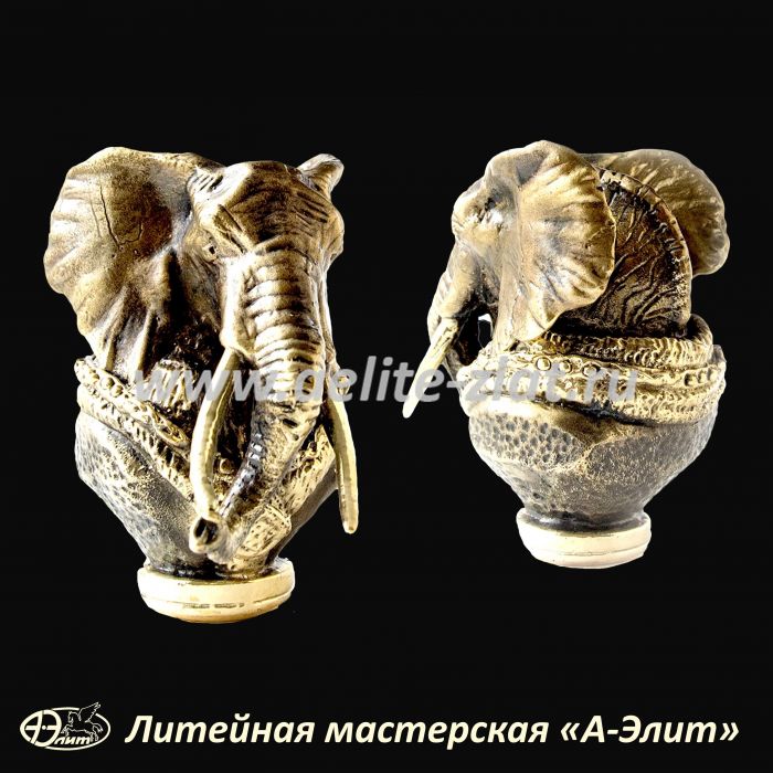 Ложка для обуви  Слон с медалью (бюст). Ложка для обуви  Слон с медалью (бюст)