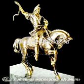 Салават Юлаев, символ города Уфа, бронзовая статуэтка.