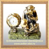 Бронзовые часы с животными и птицами Часы Обезьяна 
