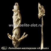 Ящерица на ветке. Держатель для обувной ложки.
