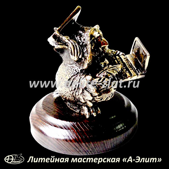 Статуэтка Программист сова, оригинальный подарок программисту. Статуэтка Программист сова, оригинальный подарок программисту