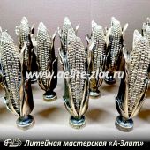 Литье бронзовых статуэток кукуруза на заказ 