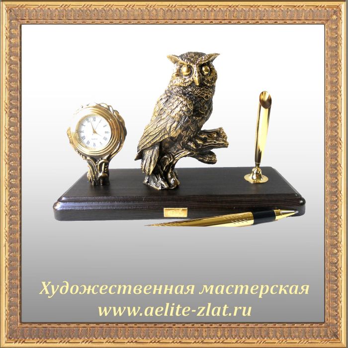 Письменный набор Сова на ветке. Письменный набор Сова на ветке