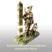  Готовое изделие бронзовой статуэтки пограничника - 2