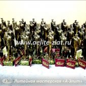  Бронзовые статуэтки на заказ, изготовлены для ветеранов ФСБ.