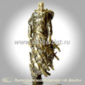  Солдат освободитель, бронзовая статуэтка. Памятный подарок военному.
