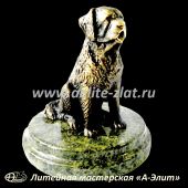 Бронзовые статуэтки животных Статуэтка Собака Водолаз