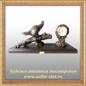 Бронзовые часы с животными и птицами Часы Глухарь