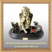  Статуэтка Ангел с козленком и овечкой