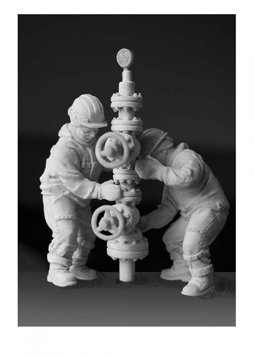 Изготовление статуэтки нефтяника (мастер-модель). Изготовление статуэтки нефтяника (мастер-модель)